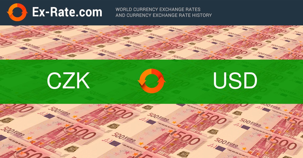 CZK to USD exchange rate - How much is Czech Koruna in US Dollar?