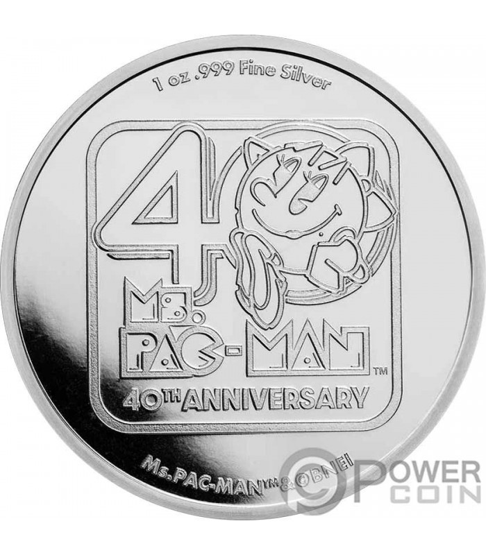 PACMAN 1 Oz Coloured Silver Coin 2$ Niue | Mints