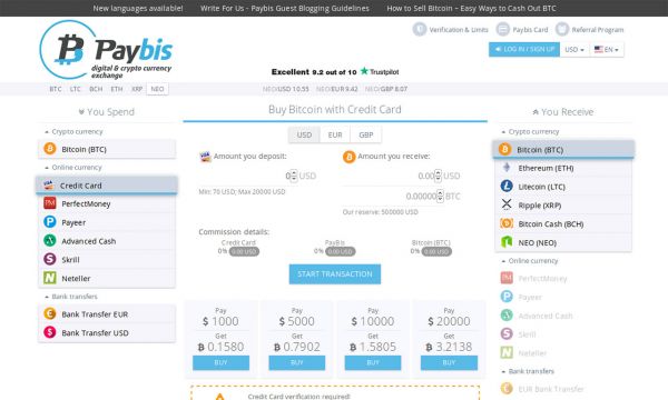 Paybis Enables Buying Bitcoin a Lot Easier With Credit Cards