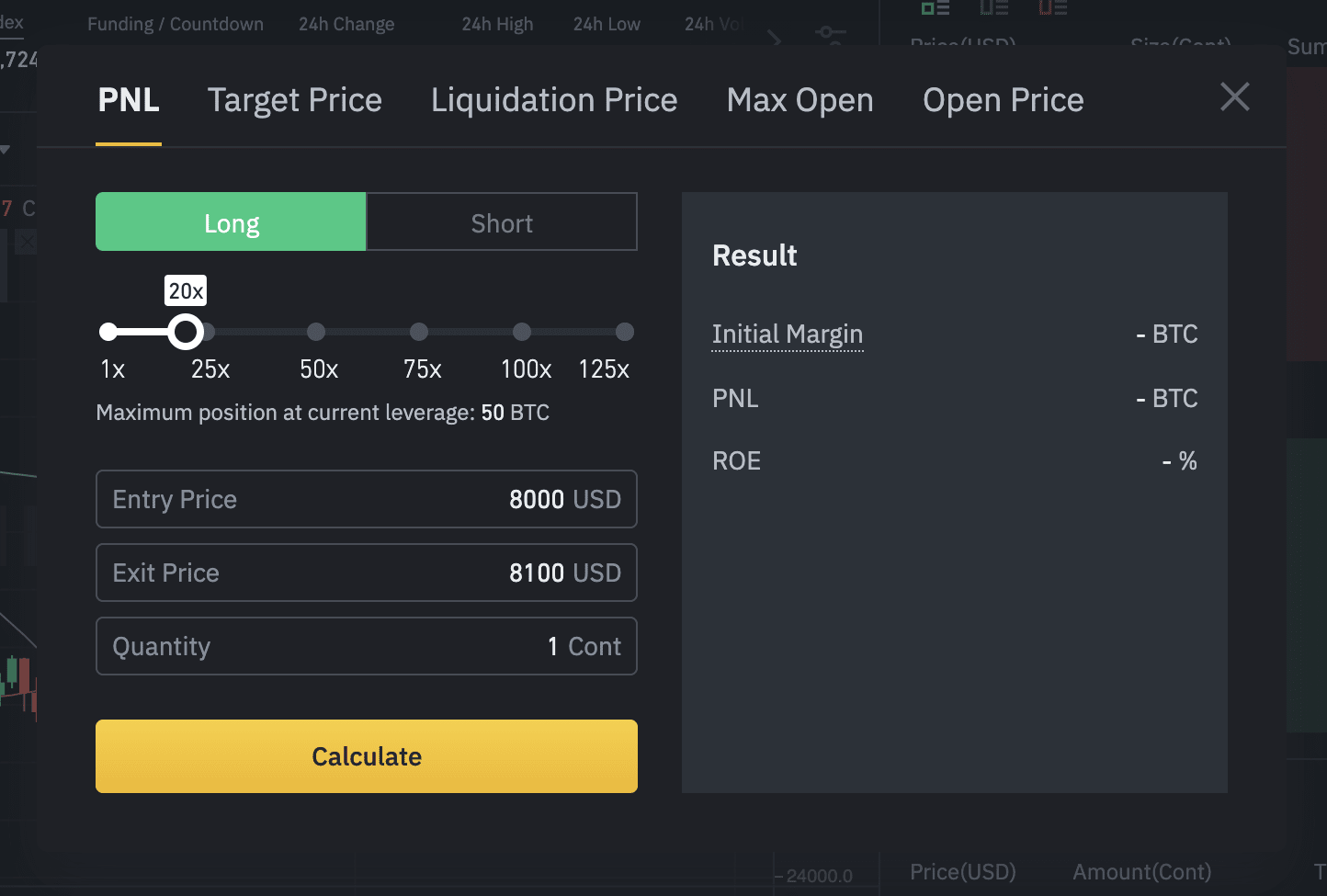 Binance Futures Calculator - Profit & Leverage Calculator - Dappgrid