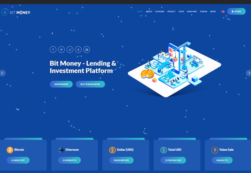 Cryptocurrency Website Templates