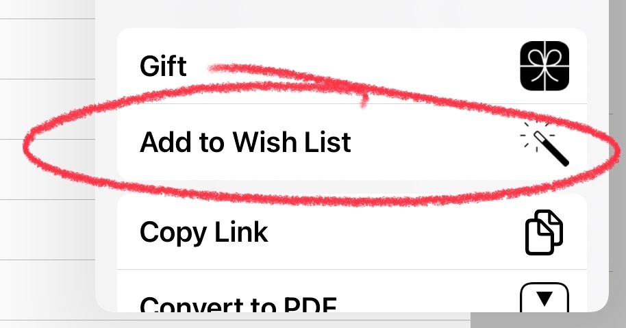 Create a Wish List, iTunes Help