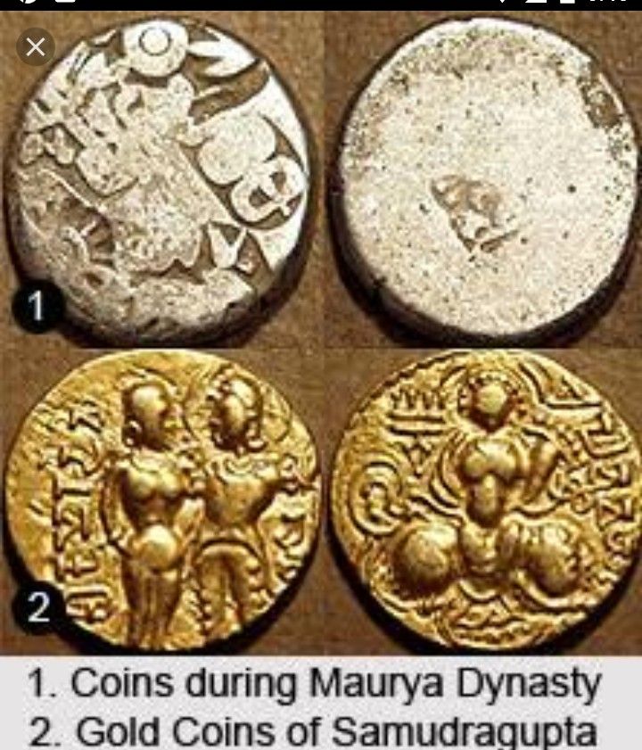 Ancient India, Mauryan Empire ( BCE), Punch-marked Coinage, Karshapana