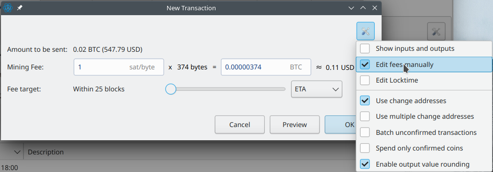 Solving unconfirmed Bitcoin transactions in Electrum - Data-Dive