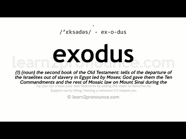 How to pronounce EXODUS | coinlog.fun