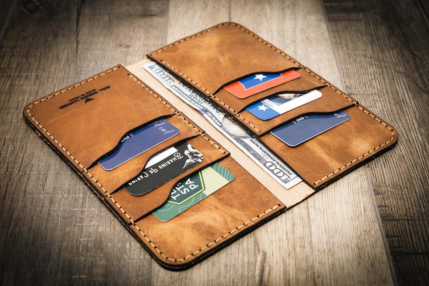 Mens Leather Wallets - Hanks Leather Wallet - Hanks Belts