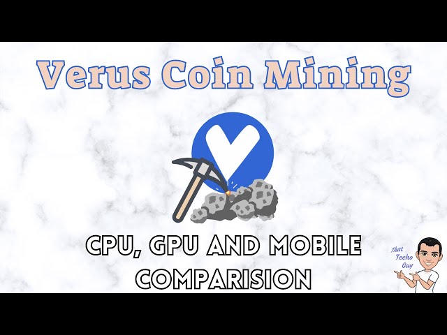 Verus Coin (VRSC) - a coin based on the VerusHash algorithm, mined on the CPU