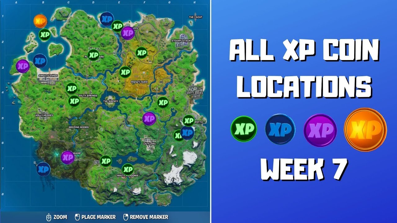 Fortnite: Week 7 XP coins locations - Millenium