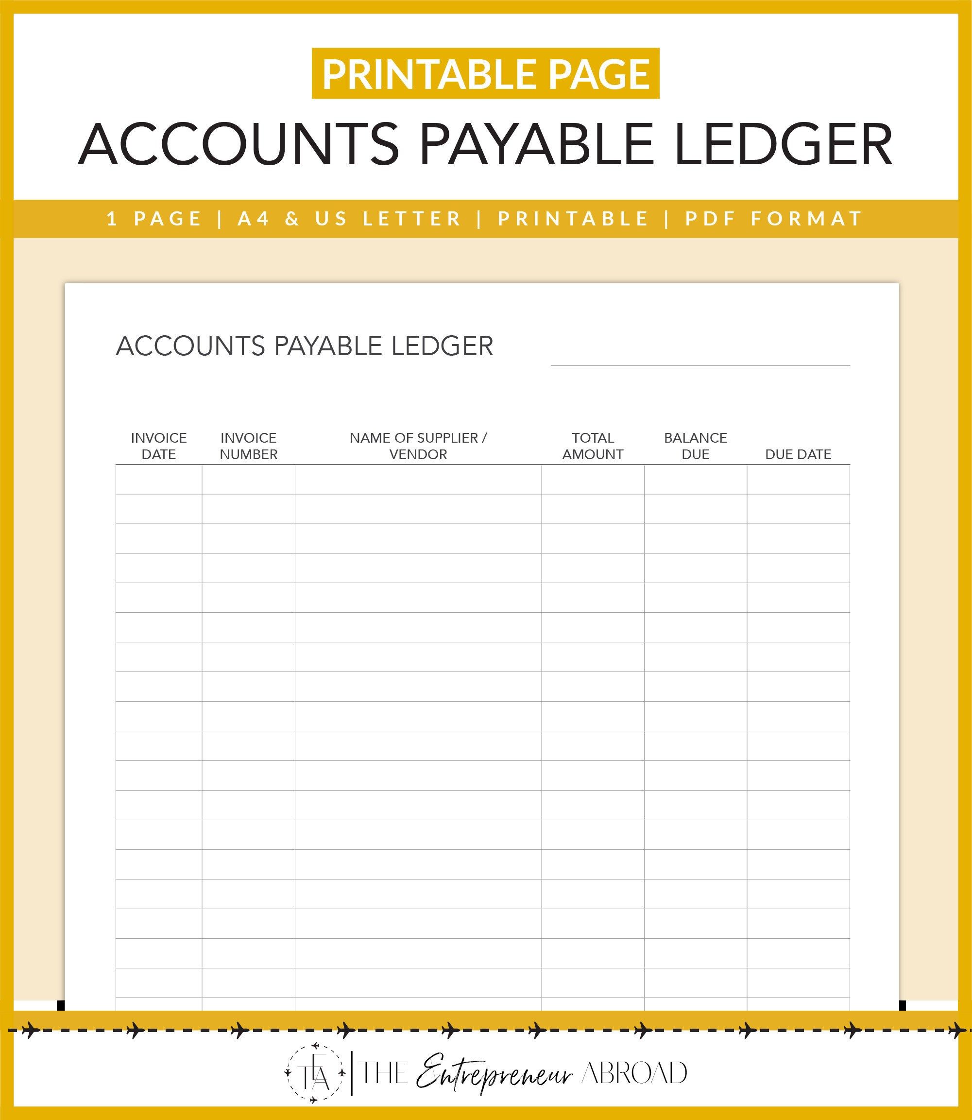 General Ledger in Accounts Payable System | Aavenir