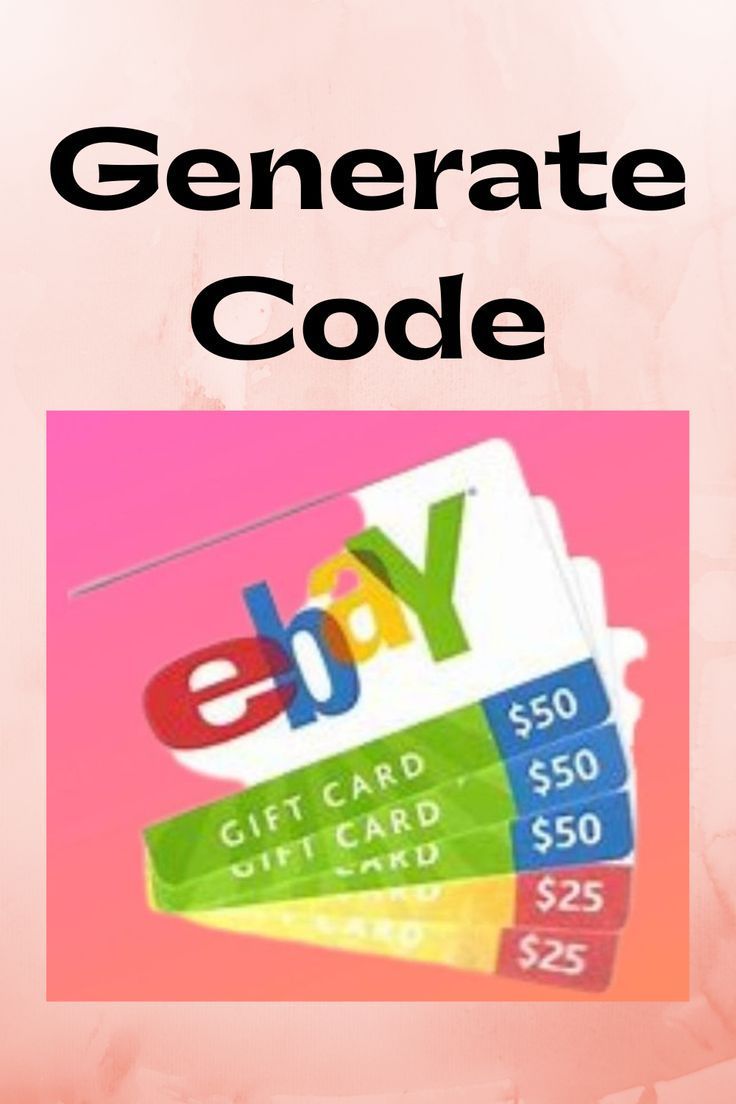 30 Free Ebay Gift Card Codes ideas | ebay gift, gift card, gift card generator