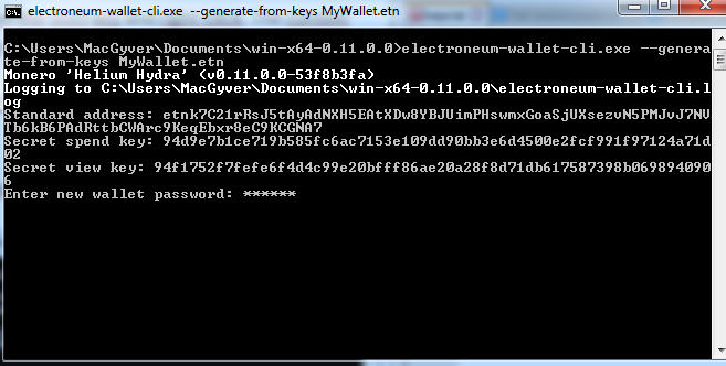 Electroneum – How to use the Command line wallet (Windows) – Kameratrollet