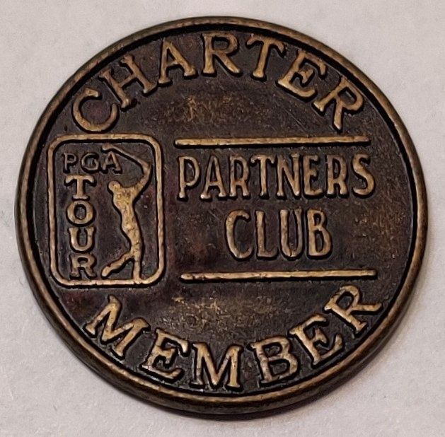 VINTAGE PGA TOUR Partners Club Charter Member Coin Token Charm $ - PicClick