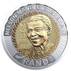 Five Rand Nelson Mandela Centenary, Coin from South Africa - Online Coin Club