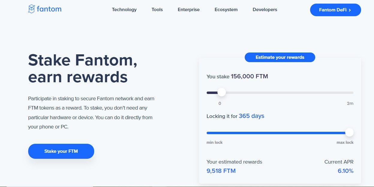 Fantom (FTM) Liquid Staking earn rewards while hold crypto!