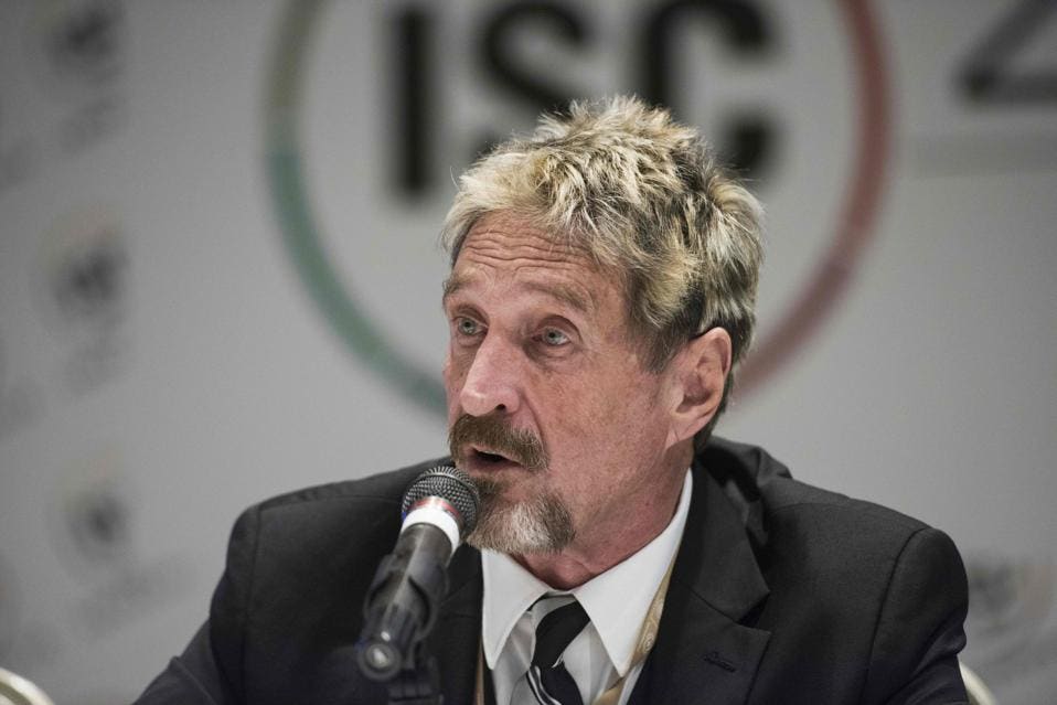 John McAfee Predicted That Bitcoin Would Be Trading at $, Today