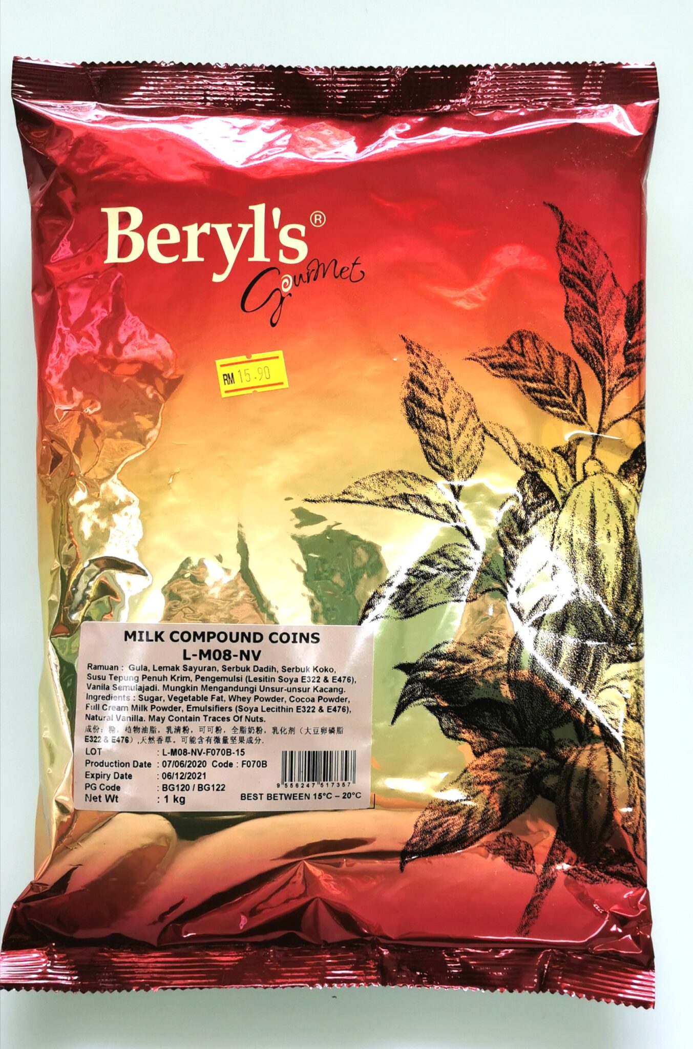 Beryl's Milk Compound Coin 1kg - by Azim Bakery BCH Rawang