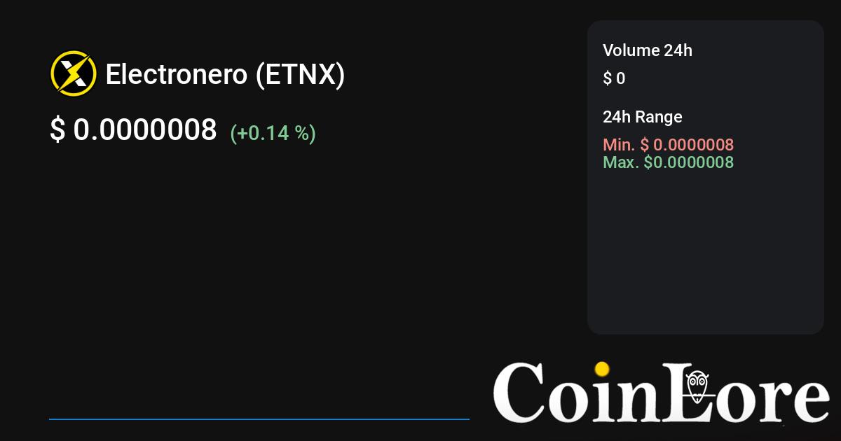 Electroneum price today, ETN to USD live price, marketcap and chart | CoinMarketCap