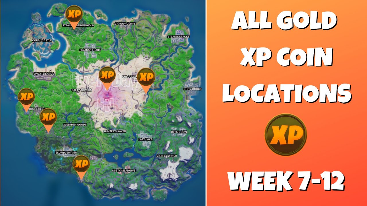 Every Week 6 XP Coin Location in Fortnite Season 4