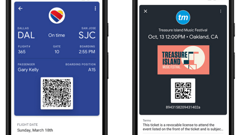 Google Pay Gets Support for Mobile Boarding Passes and Event Tickets | Digital Trends