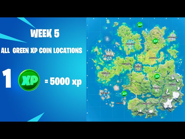 Fortnite: Where To Find All XP Coins - Chapter 2 Season 4 Week 1