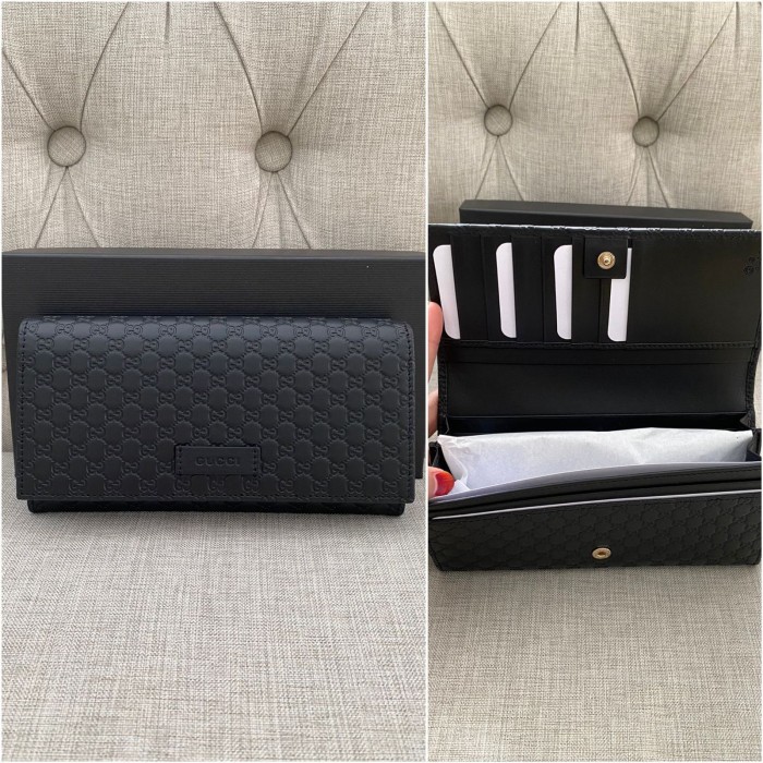 copy of Black Microguccisima Gucci Wallet | EB