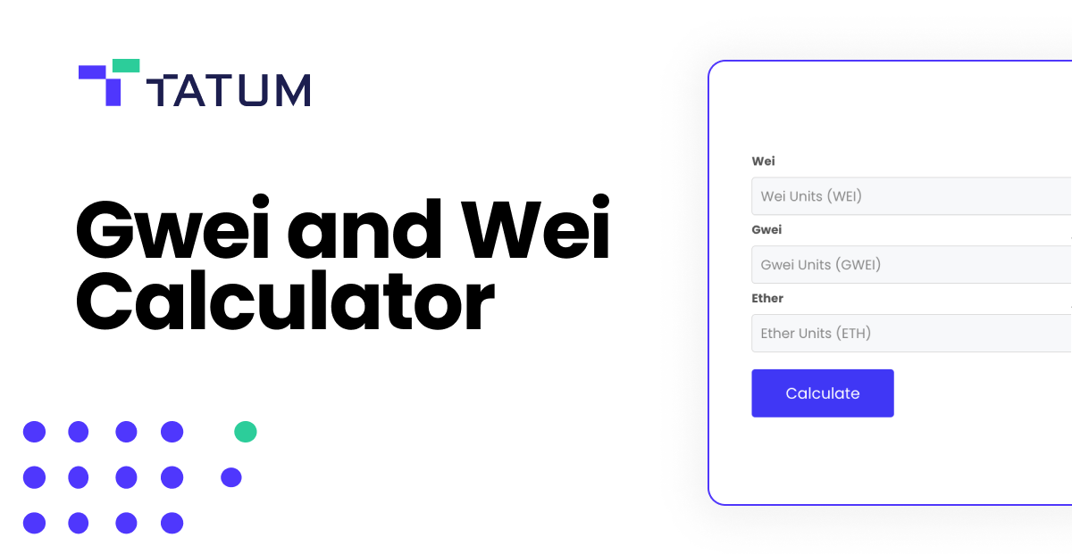 Calculate and Convert Wei, Gwei, and ETH