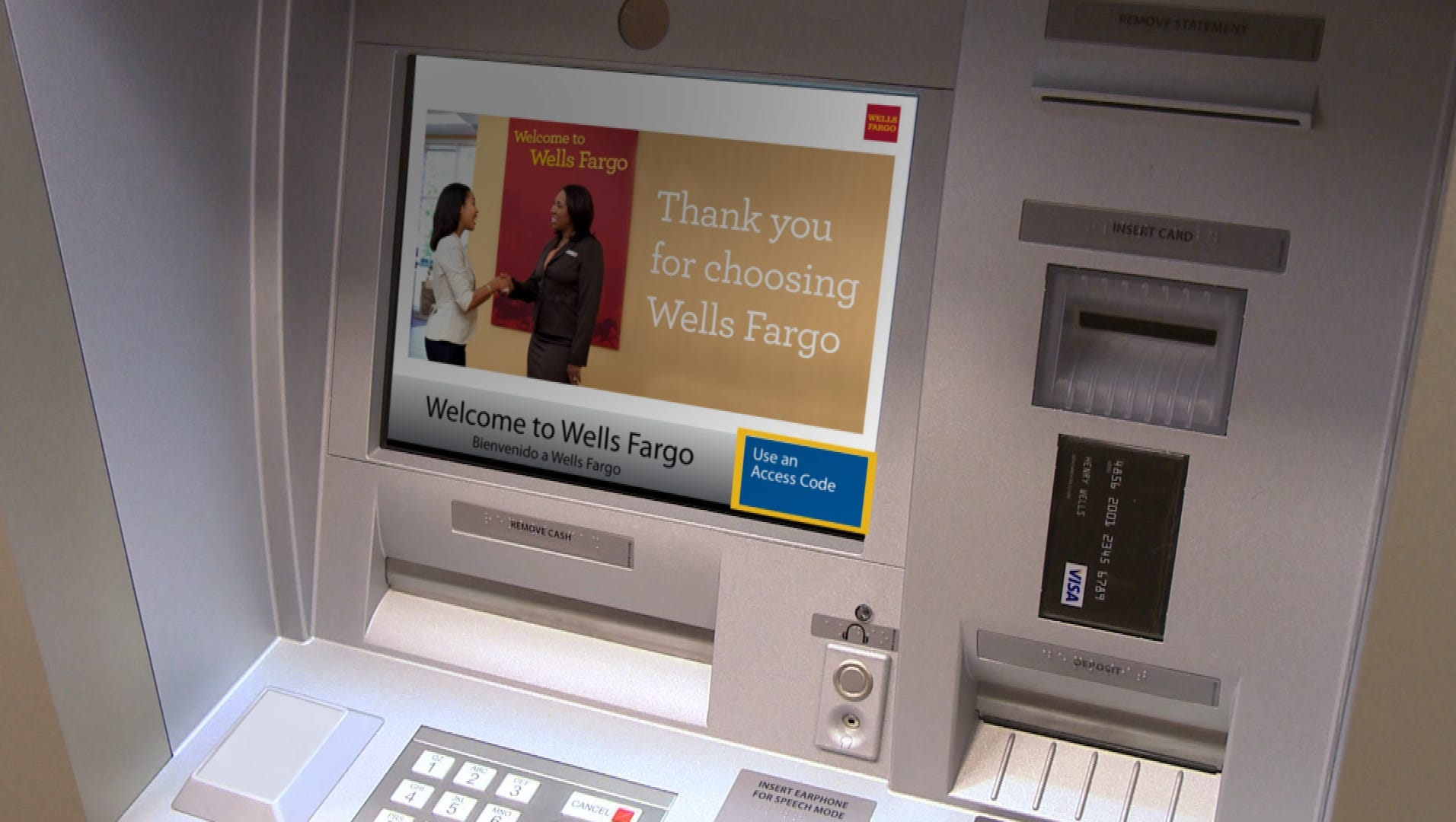 Wells Fargo rolls out card-free access at all of its ATMs