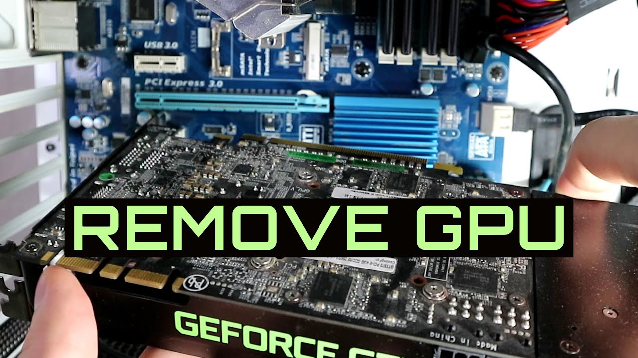 How to uninstall NVIDIA graphics drivers