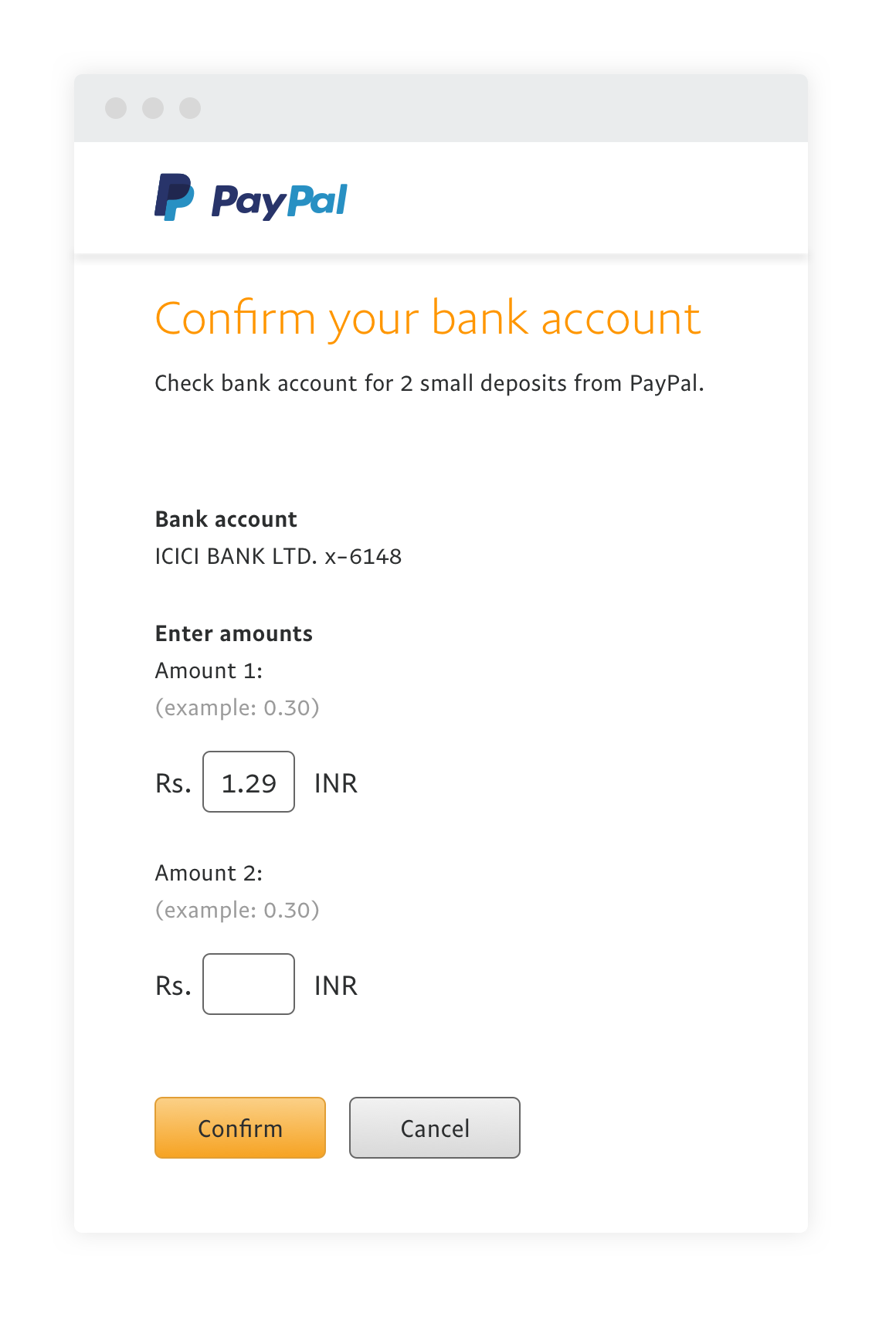 Re: Verification of a Indian Bank Account - PayPal Community