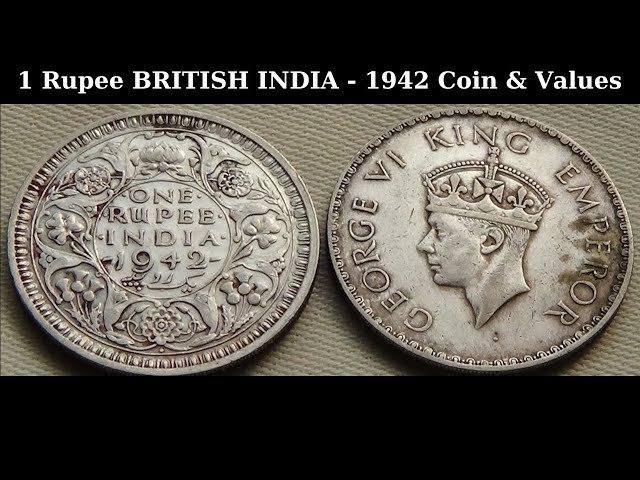 India 1 Rupee King George VI 