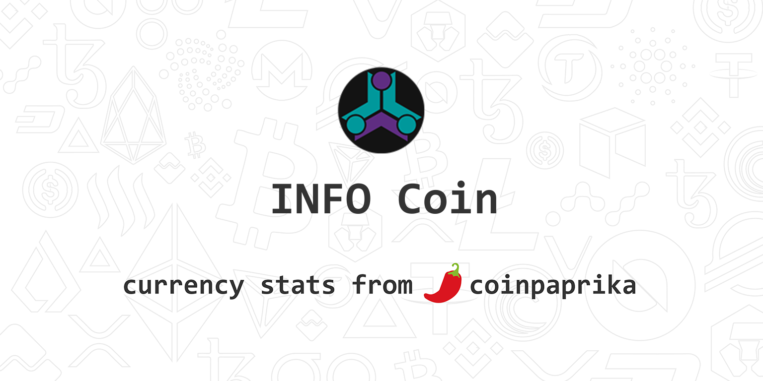 Infocoin Price Today US | INFO to USD live, Charts, Market Cap, News - Sahi Coin