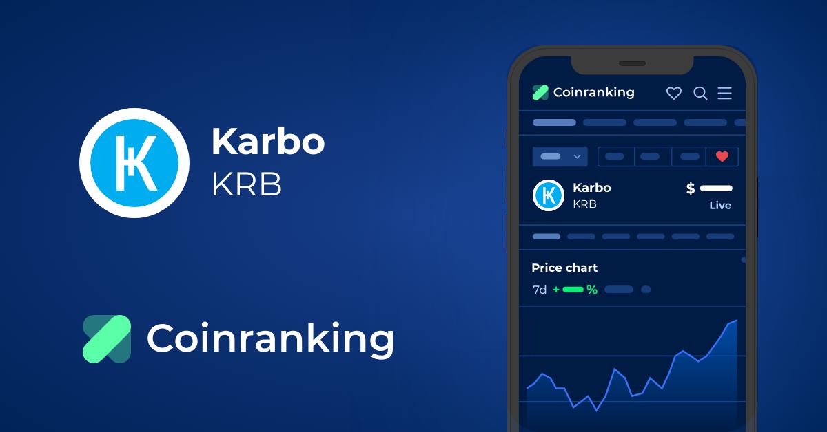 Karbo Price Today - KRB to US dollar Live - Crypto | Coinranking