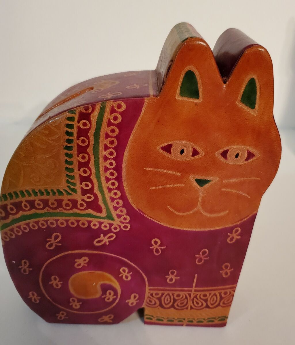 Leather Cat Bank – Ten Thousand Villages Cobourg