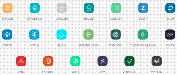 1,+ Coins & Cryptocurrencies Supported by Ledger Nano S ()