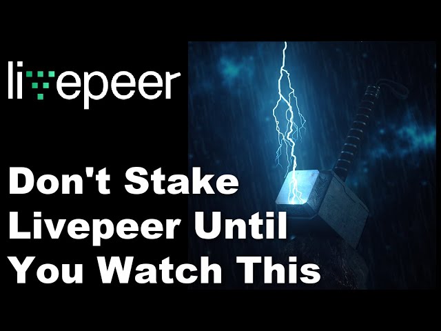 Livepeer - A minute Primer
