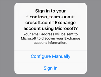 Add Exchange Online (Office ) accounts to iPhone or iPad