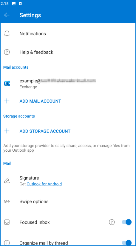 How to add your Exchange account to Outlook for Android – Sherweb