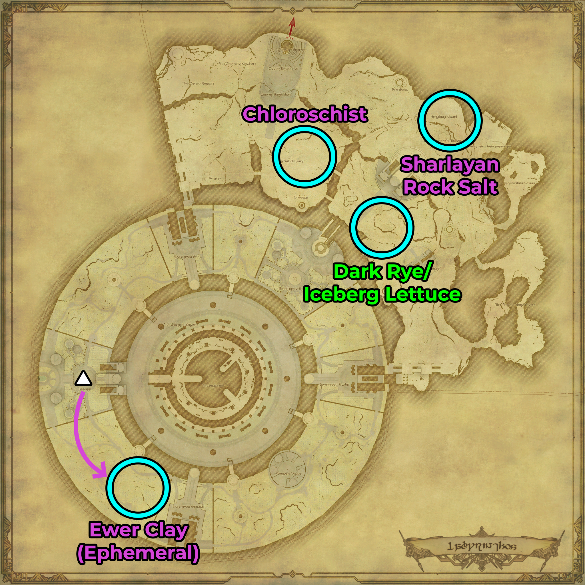 Here's a Brief FFXIV Legendary Gathering Route with Maps for Endwalker