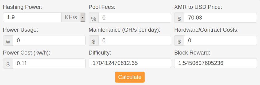 CPU Mining Calculator. What to Mine on CPU