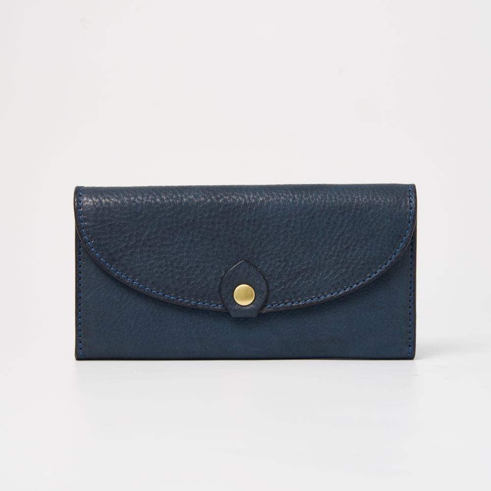 Genuine Leather Money Clip Wallet Navy Blue – Three Sixty Leather