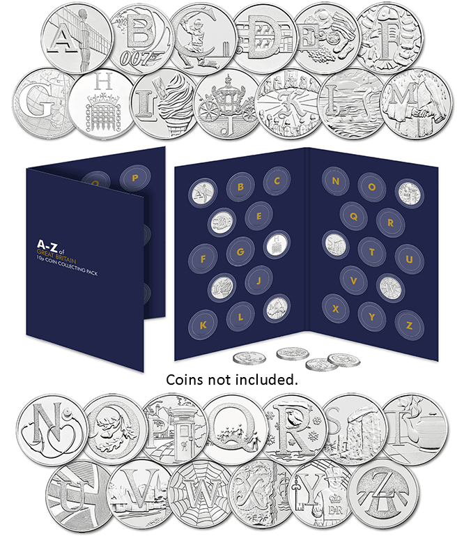 Royal Mint launches 10p coins celebrating British life