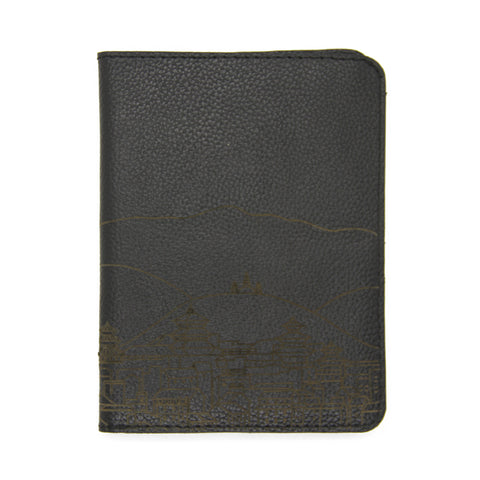 Leather Passport Wallet: Black (Sonic Eagle™) | coinlog.fun