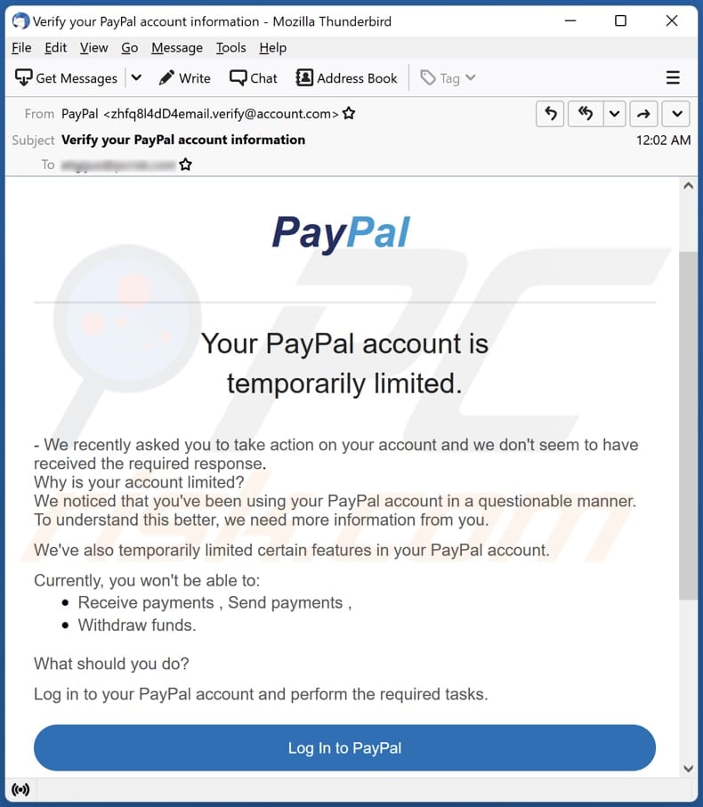 Why is my PayPal account limited? | PayPal US