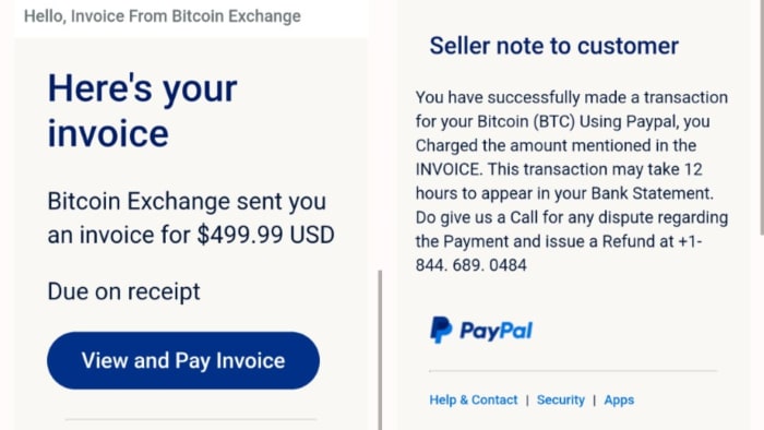 A New Wave of PayPal Invoice Scams Using Crypto Disguise - Infosecurity Magazine