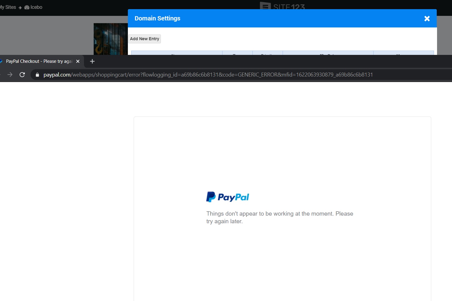 PayPal Error Code: Security header is not valid | Sliced Invoices