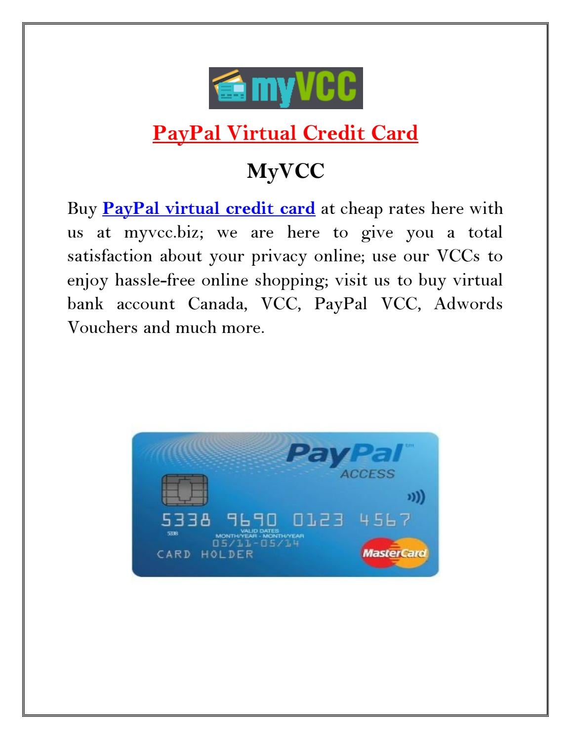 ✅ Vcc Virtual Credit Card Worldwide For Paypal Verification Fast Delivery - Digitaldeales