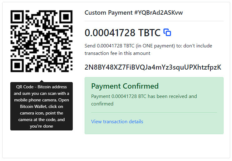 Bitcoin Payment Gateway | HIP Completed PHP Project