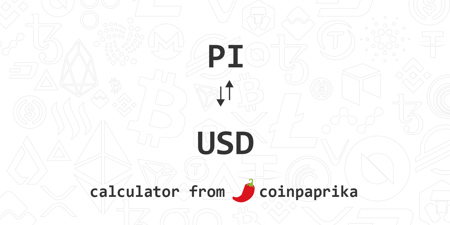 Pi price today, PI to USD live price, marketcap and chart | CoinMarketCap