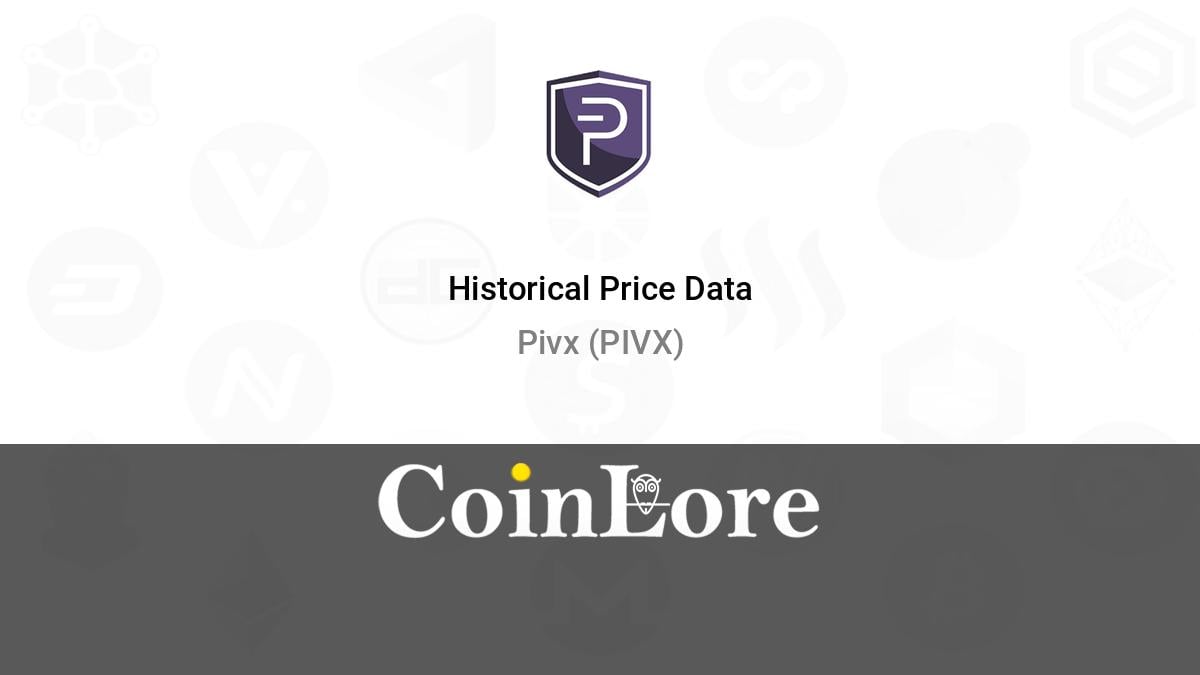 PIVX Price Today - PIVX Coin Price Chart & Crypto Market Cap