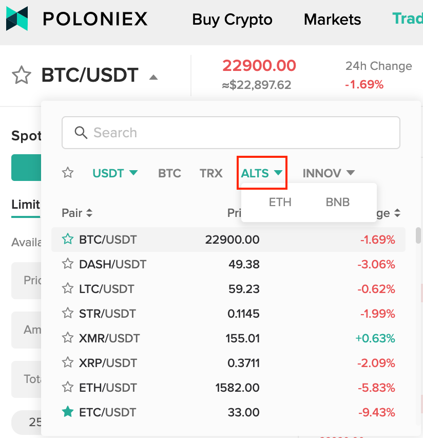 Poloniex trade volume and market listings | CoinMarketCap